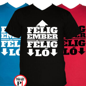 férfi póló félig ember