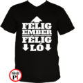 férfi póló félig ember fekete