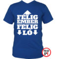 férfi póló félig ember kék