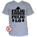 férfi póló félig ember szürke
