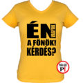 főnök póló kérdés női citrom