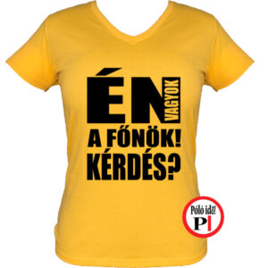 főnök póló kérdés női citrom