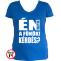 főnök póló kérdés női kék