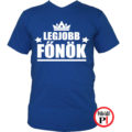 főnök póló legjobb kék