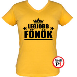 főnök póló legjobb női citrom
