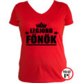 főnök póló legjobb női piros