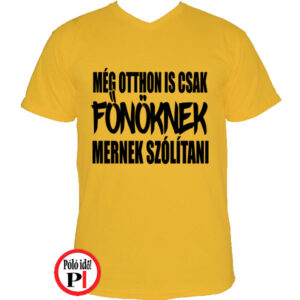 főnök póló otthon citrom