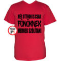 főnök póló otthon piros
