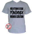 főnök póló otthon szürke