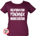 főnök póló otthon női burgundi