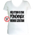 főnök póló otthon női fehér