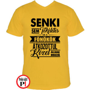 főnök póló tökéletes citrom