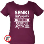főnök póló tökéletes női burgundi