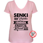 főnök póló tökéletes női pink