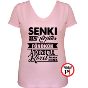 főnök póló tökéletes női pink