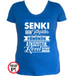 főnök póló tökéletes női kék