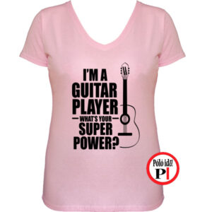 gitáros póló női pink