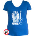 gitáros póló női kék