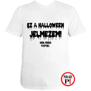 halloween póló fehér