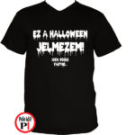 halloween póló fekete