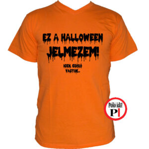 halloween póló narancs
