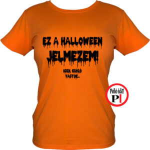 halloween póló női narancs