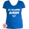 halloween póló női kék