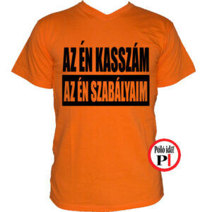 kasszás póló szabály narancs