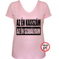 kasszás póló szabály női pink