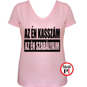 kasszás póló szabály női pink