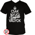 könyvelő póló csak nyugi fekete