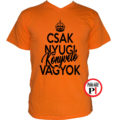 könyvelő póló csak nyugi narancs