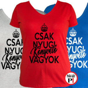 könyvelő póló csak nyugi női