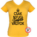 könyvelő póló csak nyugi női citrom