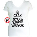 könyvelő póló csak nyugi női fehér