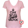 könyvelő póló csak nyugi női pink