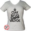 könyvelő póló csak nyugi női szürke