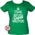 könyvelő póló csak nyugi női zöld