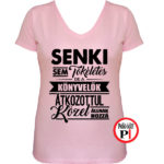 könyvelő póló tökéletes női pink