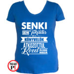 könyvelő póló tökéletes női kék