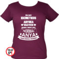 kozmetikus anya póló burgundi