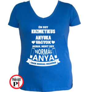 kozmetikus anya póló kék
