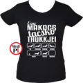 kutya póló tacskó trükk női fekete