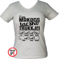 kutya póló tacskó trükk női szürke