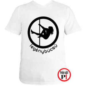 legénybúcsú póló rúd fehér