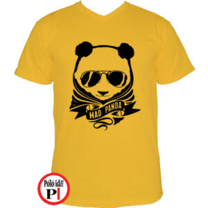 panda póló mad panda citrom