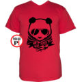 panda póló mad panda piros