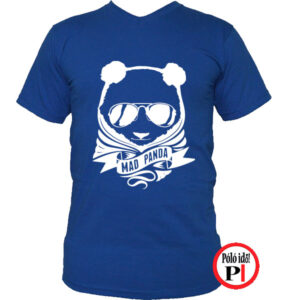 panda póló mad panda kék