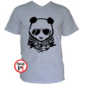 panda póló mad panda szürke