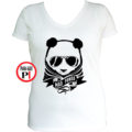 panda póló mad panda női fehér